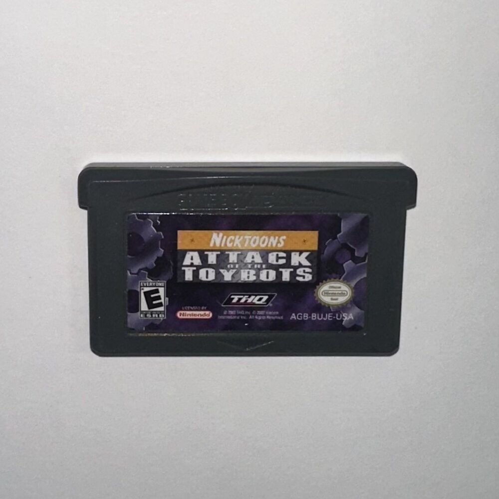 Nicktoons: Attack of the Toybots (GameBoy Advance GBA) Cartridge TESTED WORK GBA